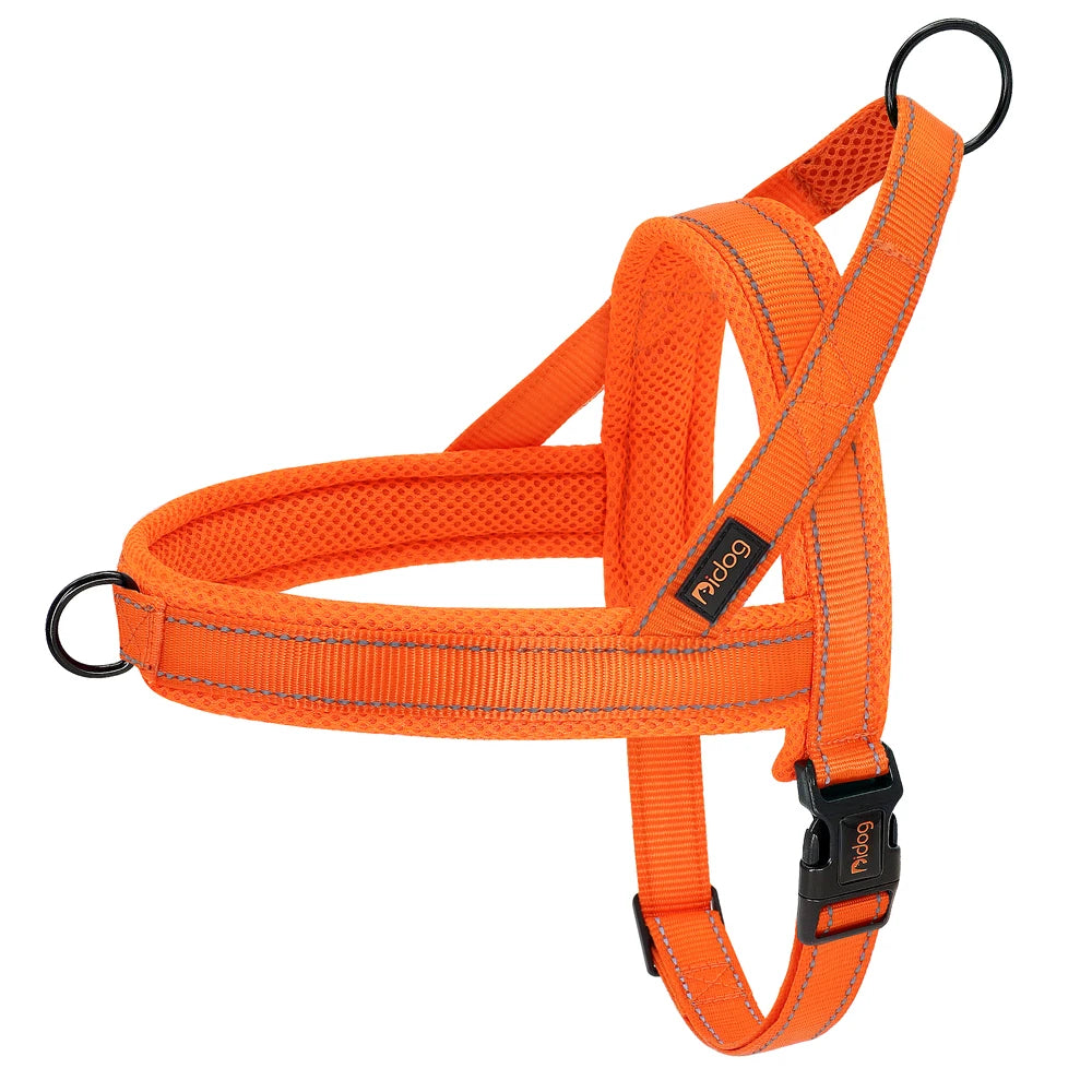 dog harness no pull orange color