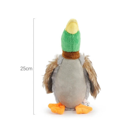 Duck dog toy size guide, about 25 cm tall and 13 cm wide