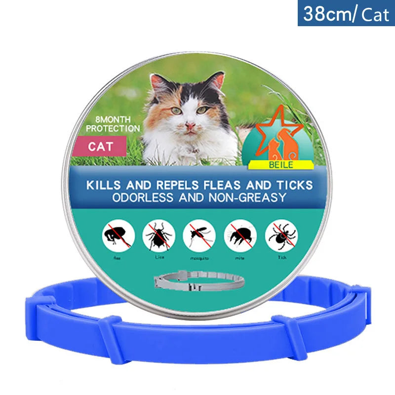 flea and tick collar for cats blue color