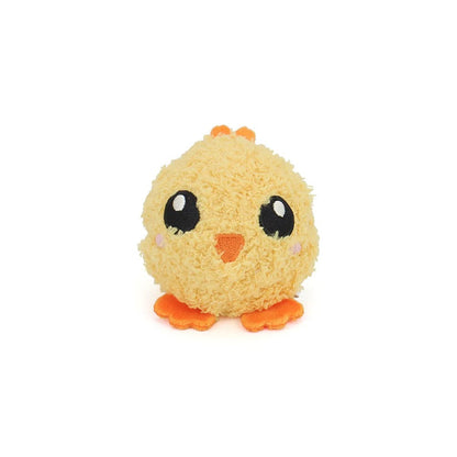 Yellow chick plush ball dog toy