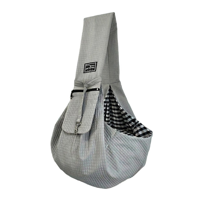 Dark gray front dog carrier sling