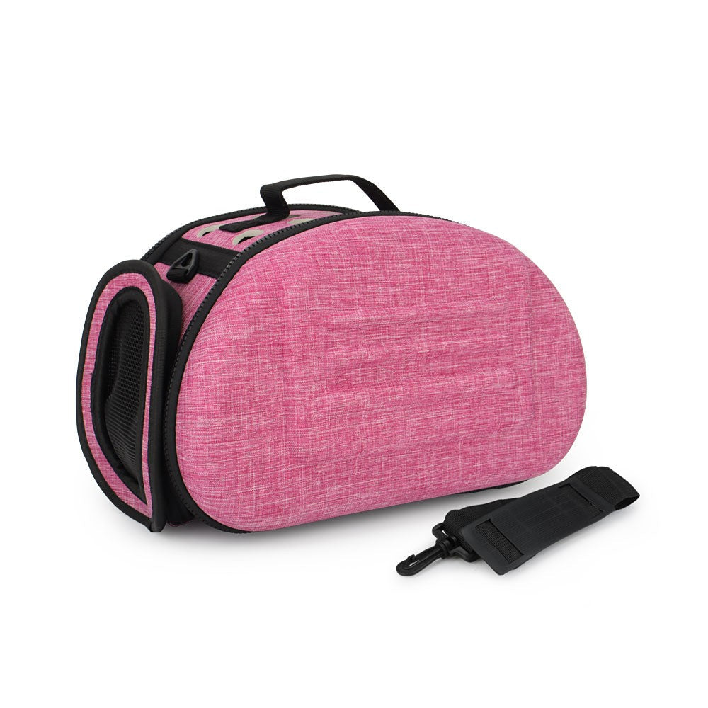 Size S hard shell cat carrier in rose