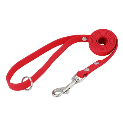 Red honeycomb dog leash