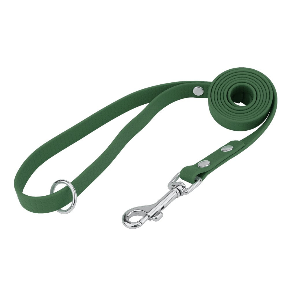 Army green honeycomb dog leash