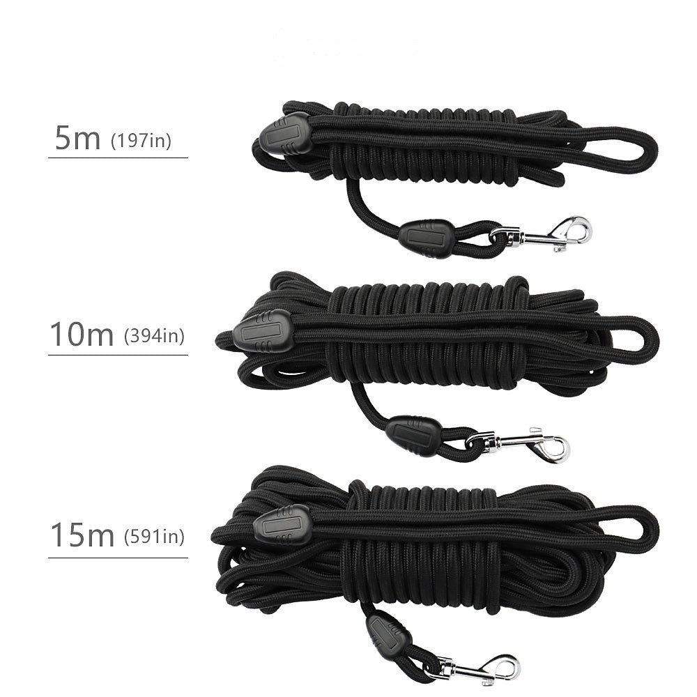 Three lengths of long line lead: 5 m, 10 m and 15 m