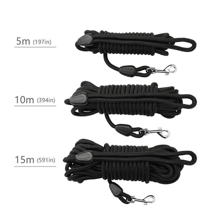 Three lengths of long line lead: 5 m, 10 m and 15 m