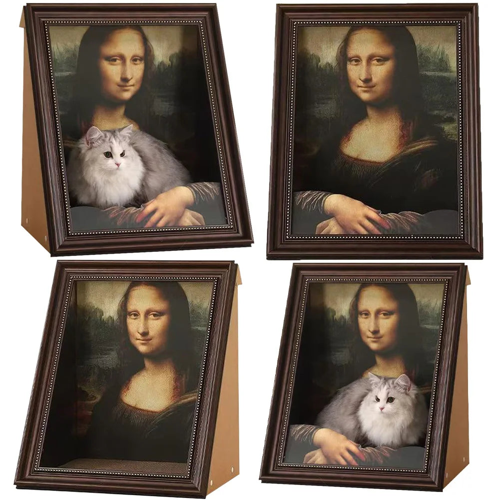mona lisa cat scratcher