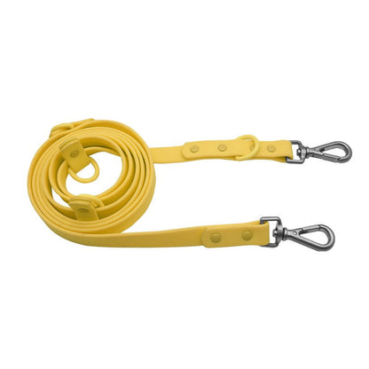 Mustard yellow multifunction PVC dog leash