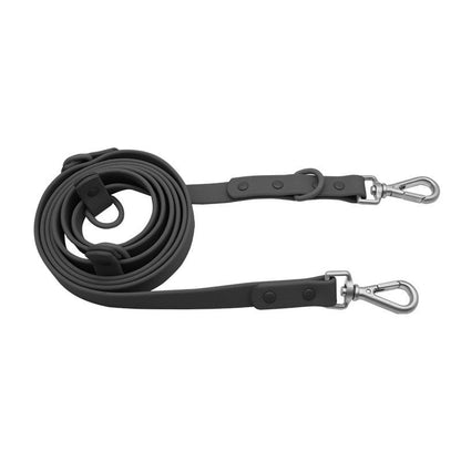 Black multifunction PVC dog leash
