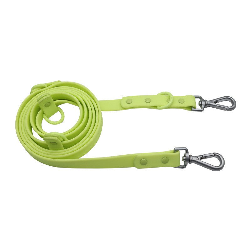 Lime multifunction PVC dog leash