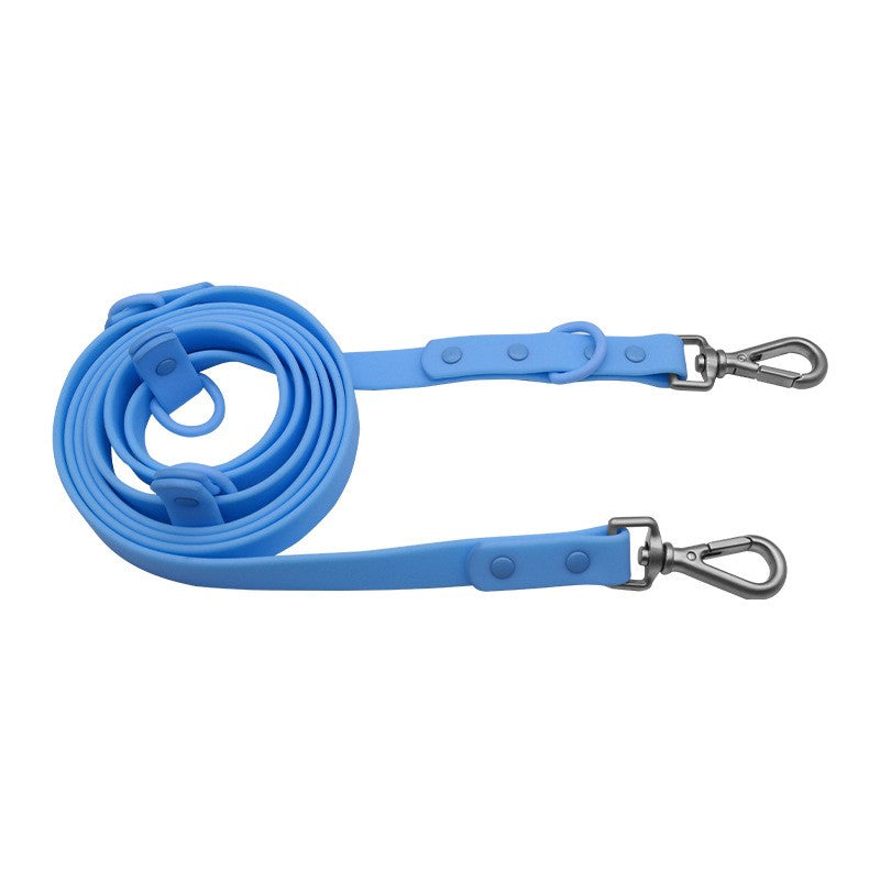 Light blue multifunction PVC dog leash