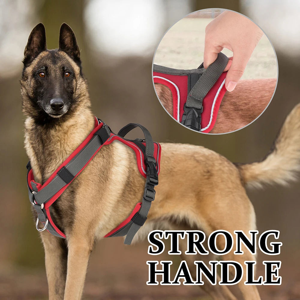 no pull dog harness for large dogs with control handle