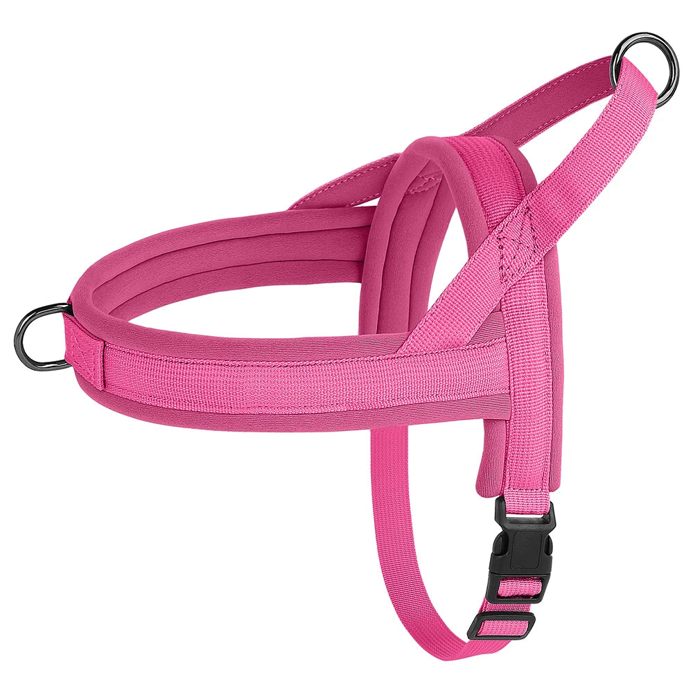 pink small dog harness no pull nylon dog harness