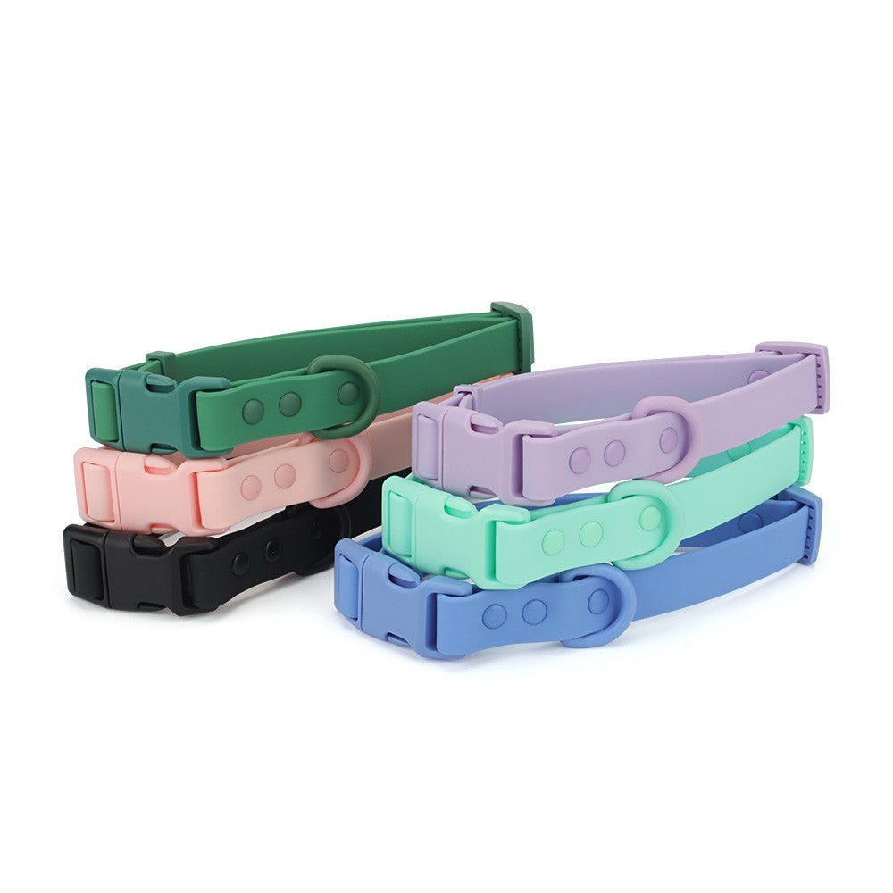 Stack of macaron colour quick release collars