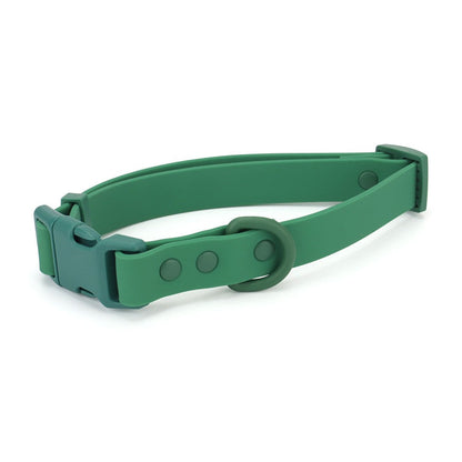 Forest green quick release PVC collar