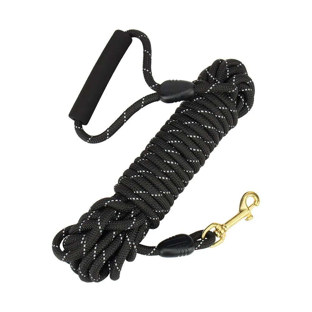 Black reflective long line with foam handle
