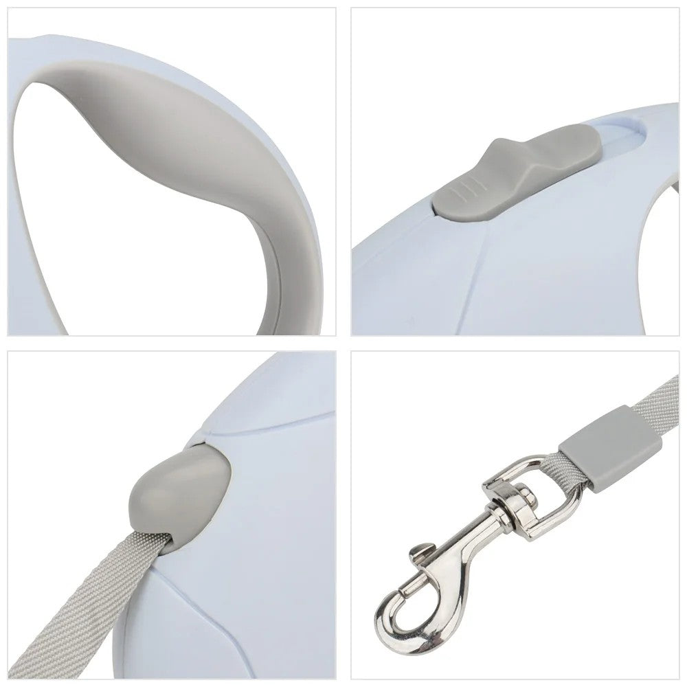 Grip, lock button and snap hook details