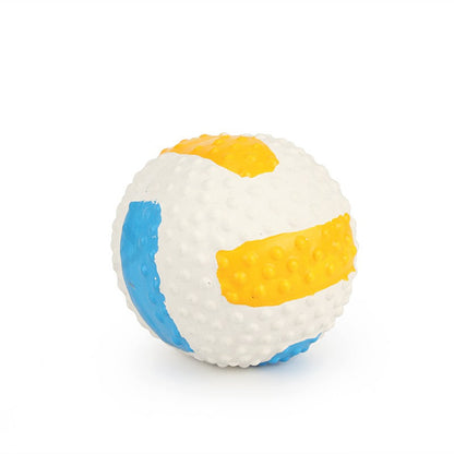 Small latex volleyball dog ball