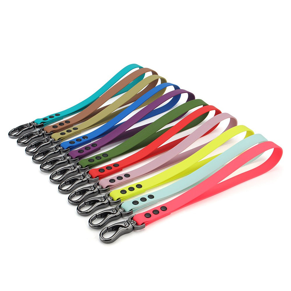 Short PVC traffic leads laid side by side