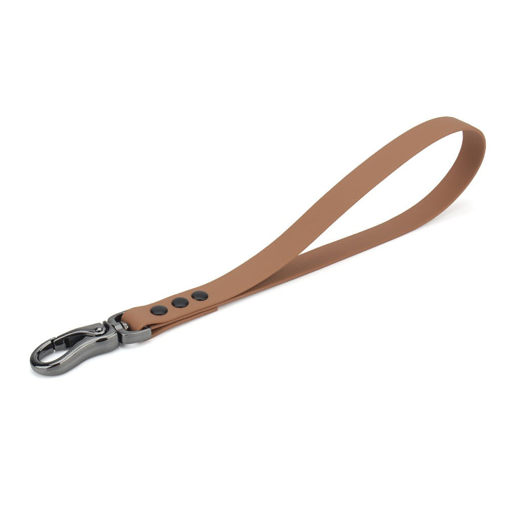 Brown short dog leash
