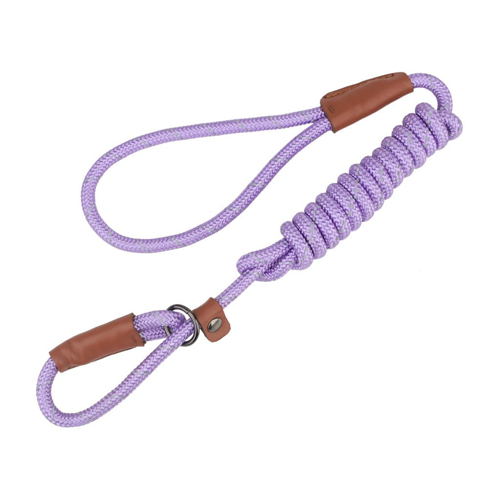 Lilac slip lead for dogs