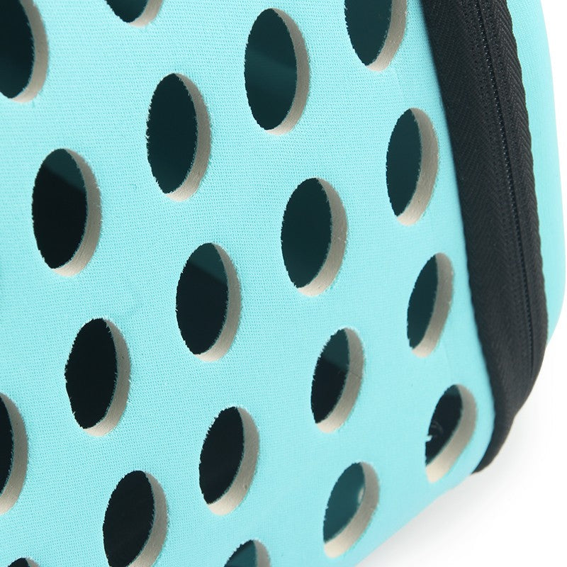 Close-up of the breathable air holes