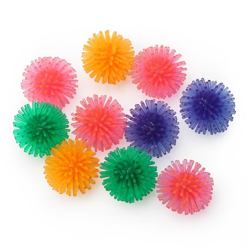 Pile of colourful soft thorn balls