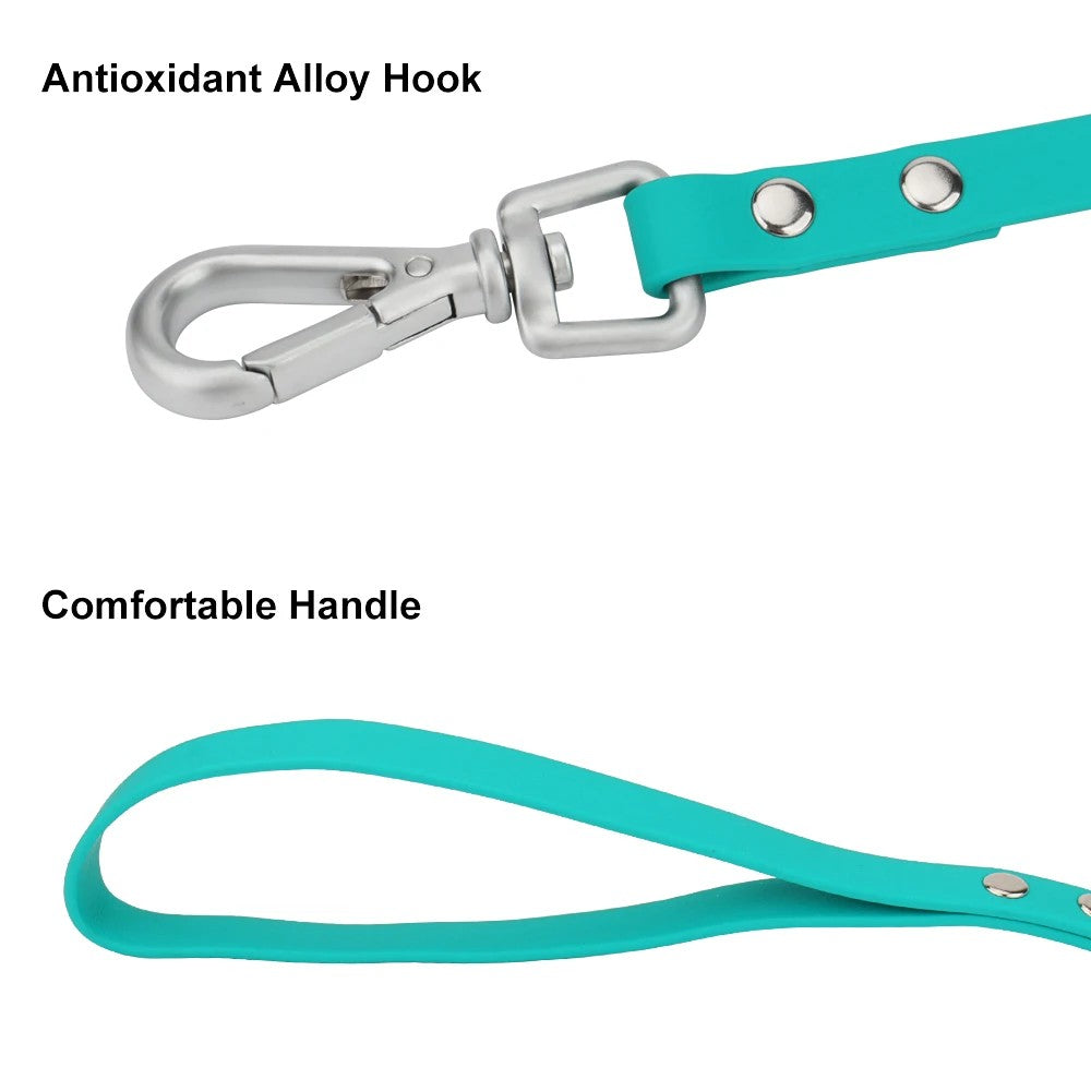 Alloy snap hook and handle loop on the tracking lead