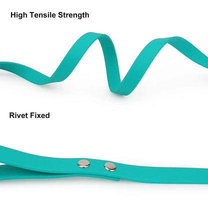 Flexible PVC strap and riveted joint on the long training lead