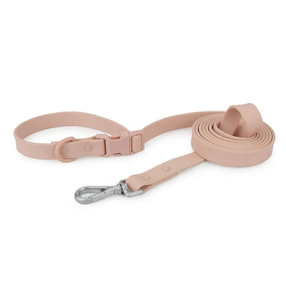 Blush pink PVC crossbody leash