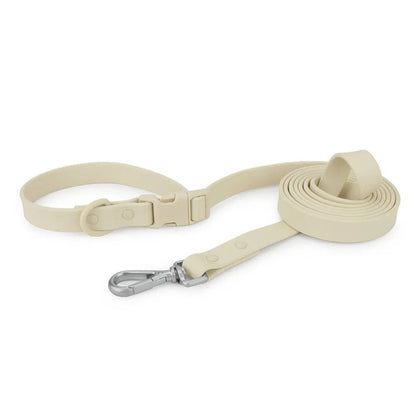 Cream waterproof hands-free leash