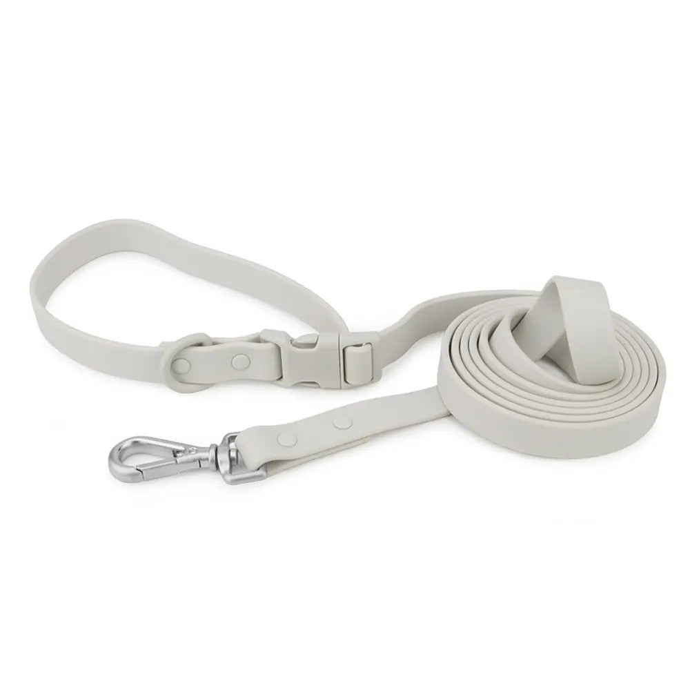 Light grey crossbody dog leash