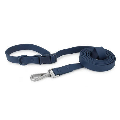 Navy PVC crossbody dog leash