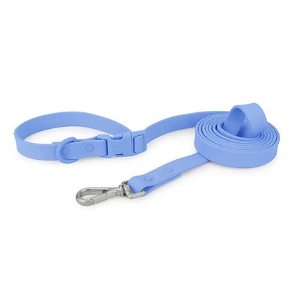 Cornflower blue hands-free leash with buckle loop